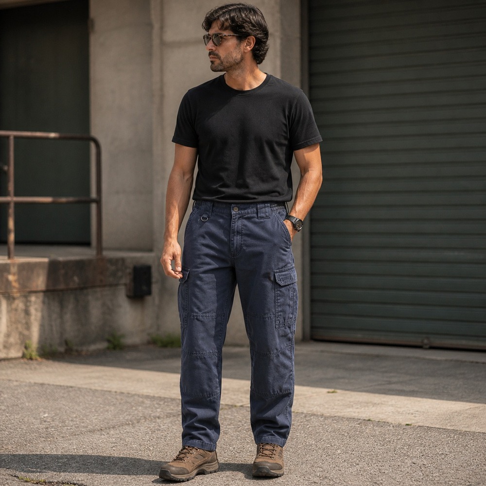 5.11 Tactical Mens Cargo Pants Navy Blue Utility Work Trousers 32 x 29